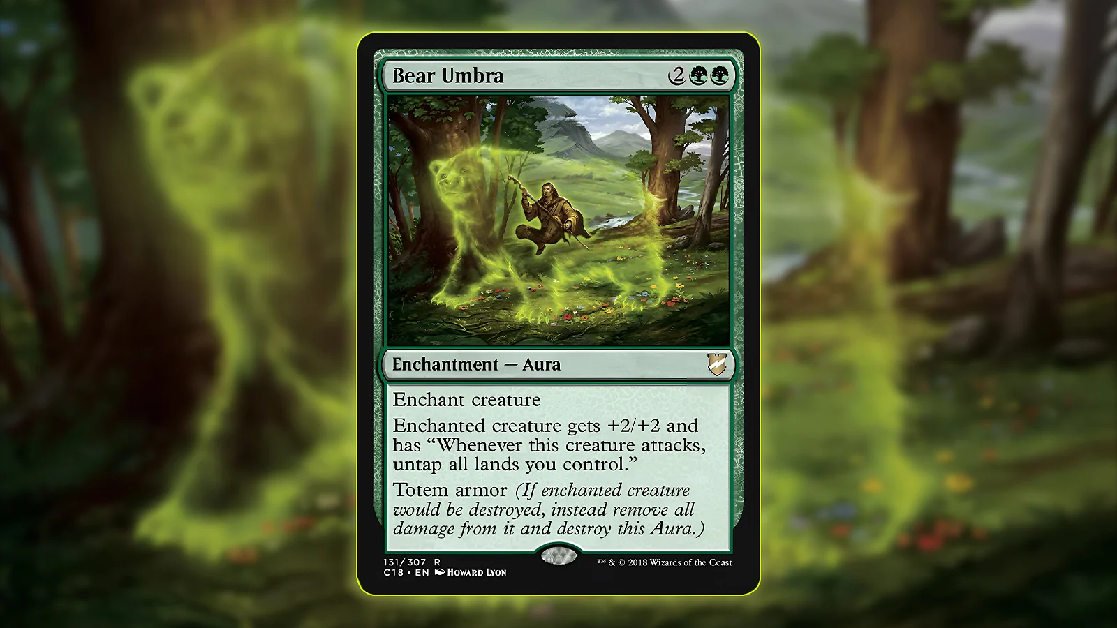 MTG Aura card - Bear Umbra