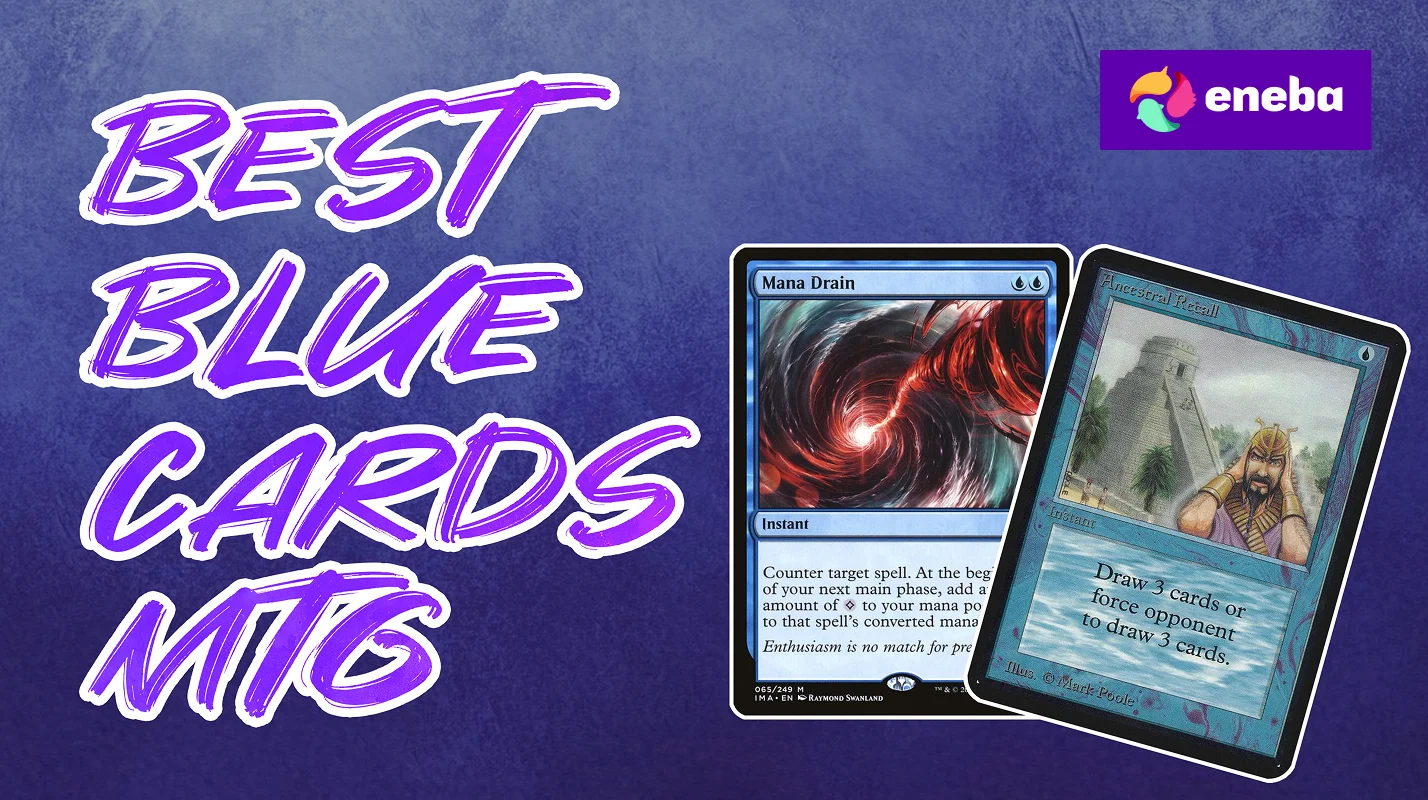 best blue control cards mtg Amazon.com: Wizard Commander Deck - Mono Blue - EDH - 100 Card - Custom Magic  The Gathering Deck main image 1