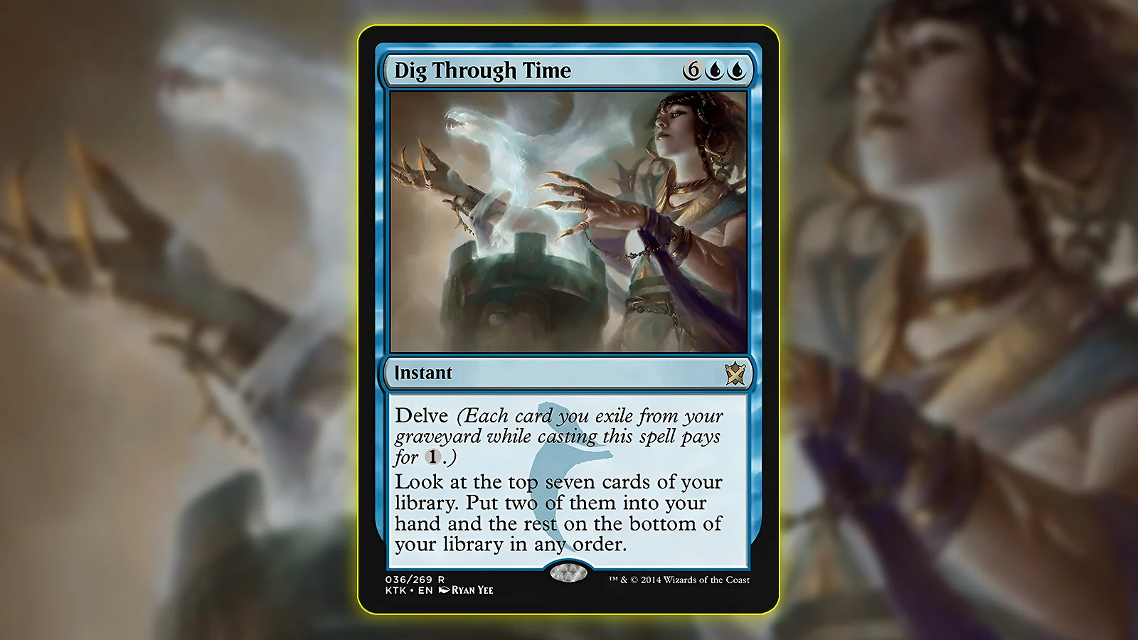 Blue Card in MTG - Dig Through Time