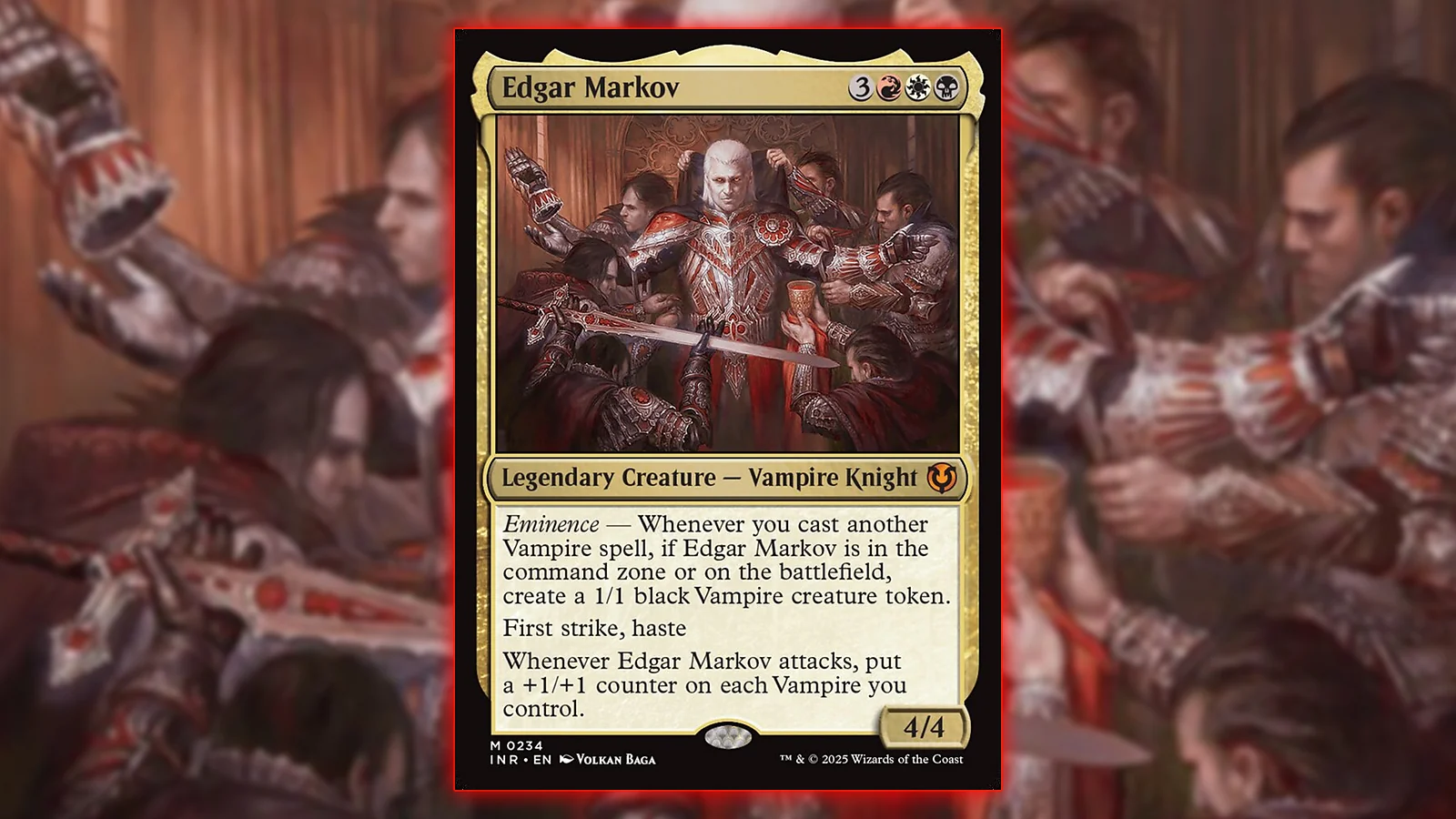 Token Commander MTG Card: Edgar Markov