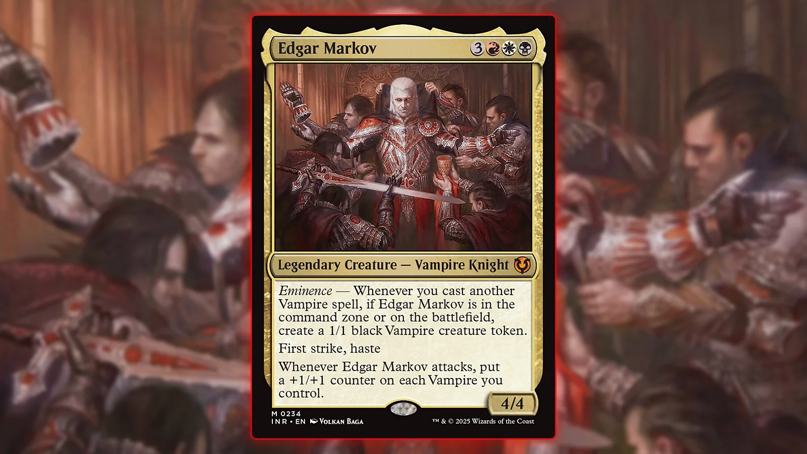Vampire Commander MTG Card: Edgar Markov