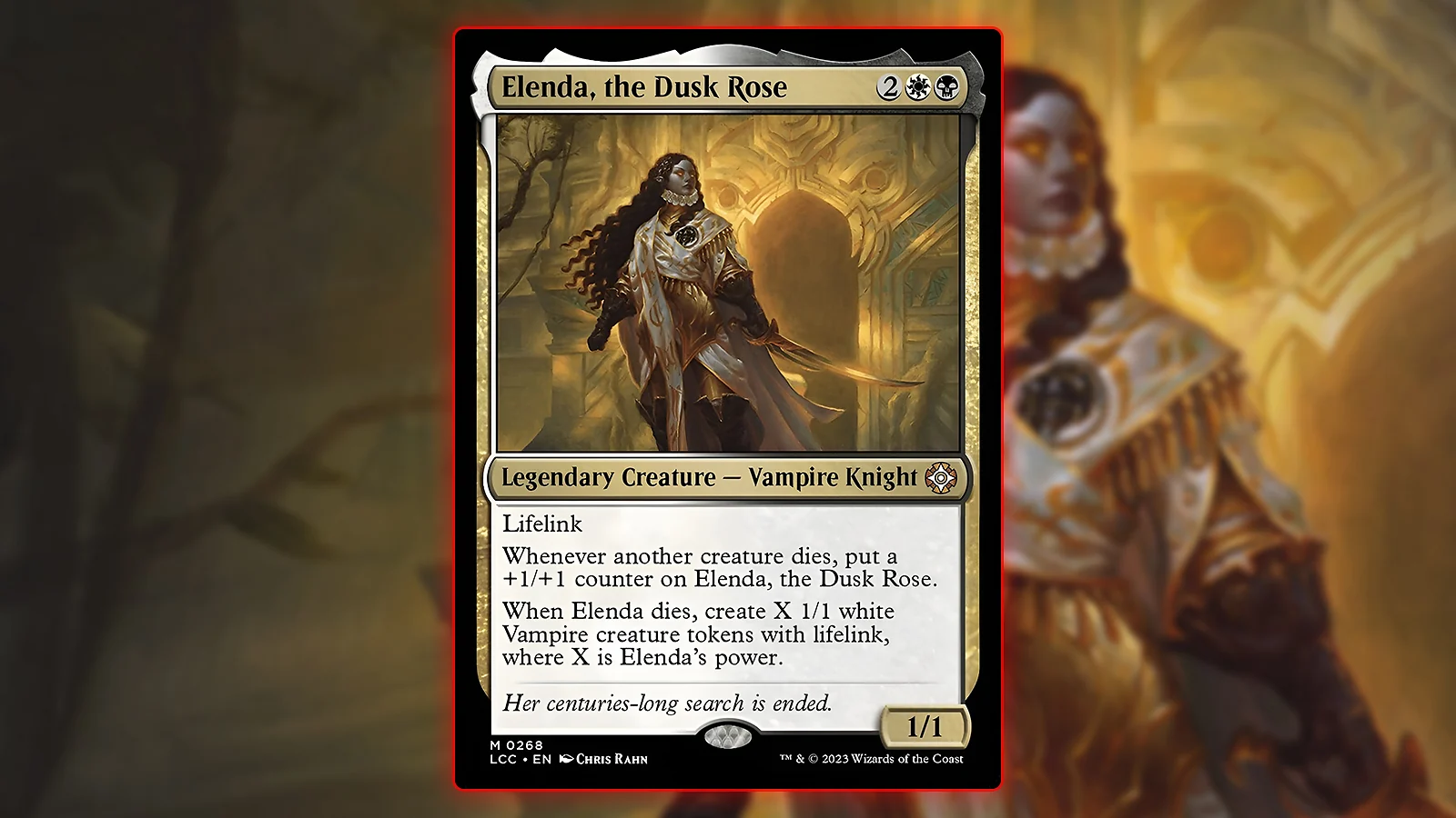 Vampire Commander MTG Card: Elenda, the Dusk Rose