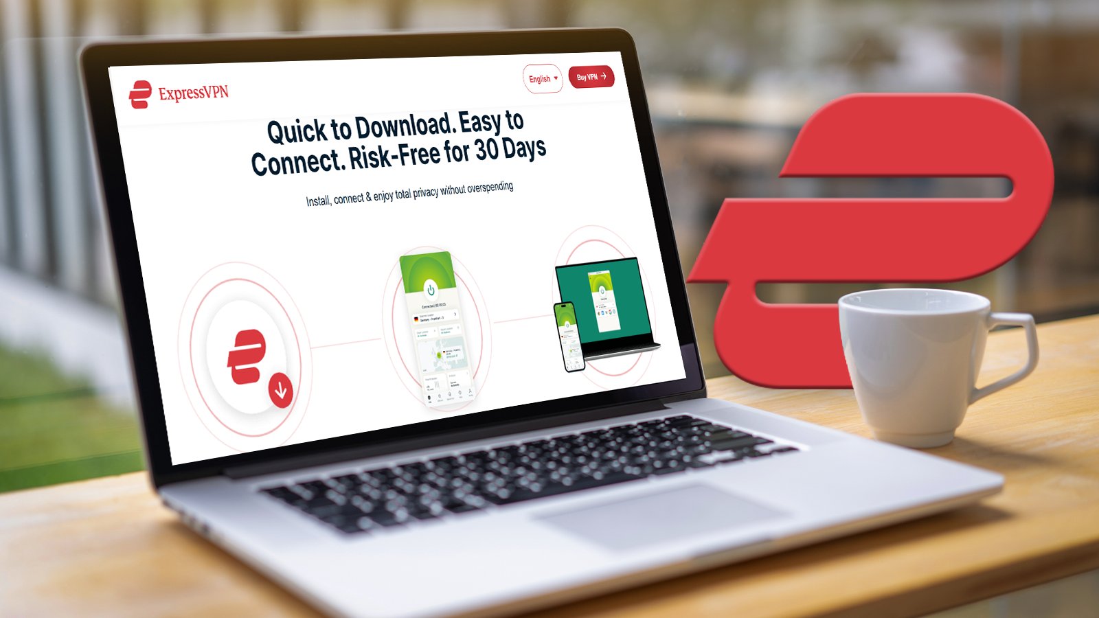 express vpn on a laptop