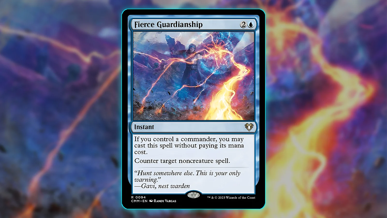 Blue Card in MTG - Fierce Guardianship