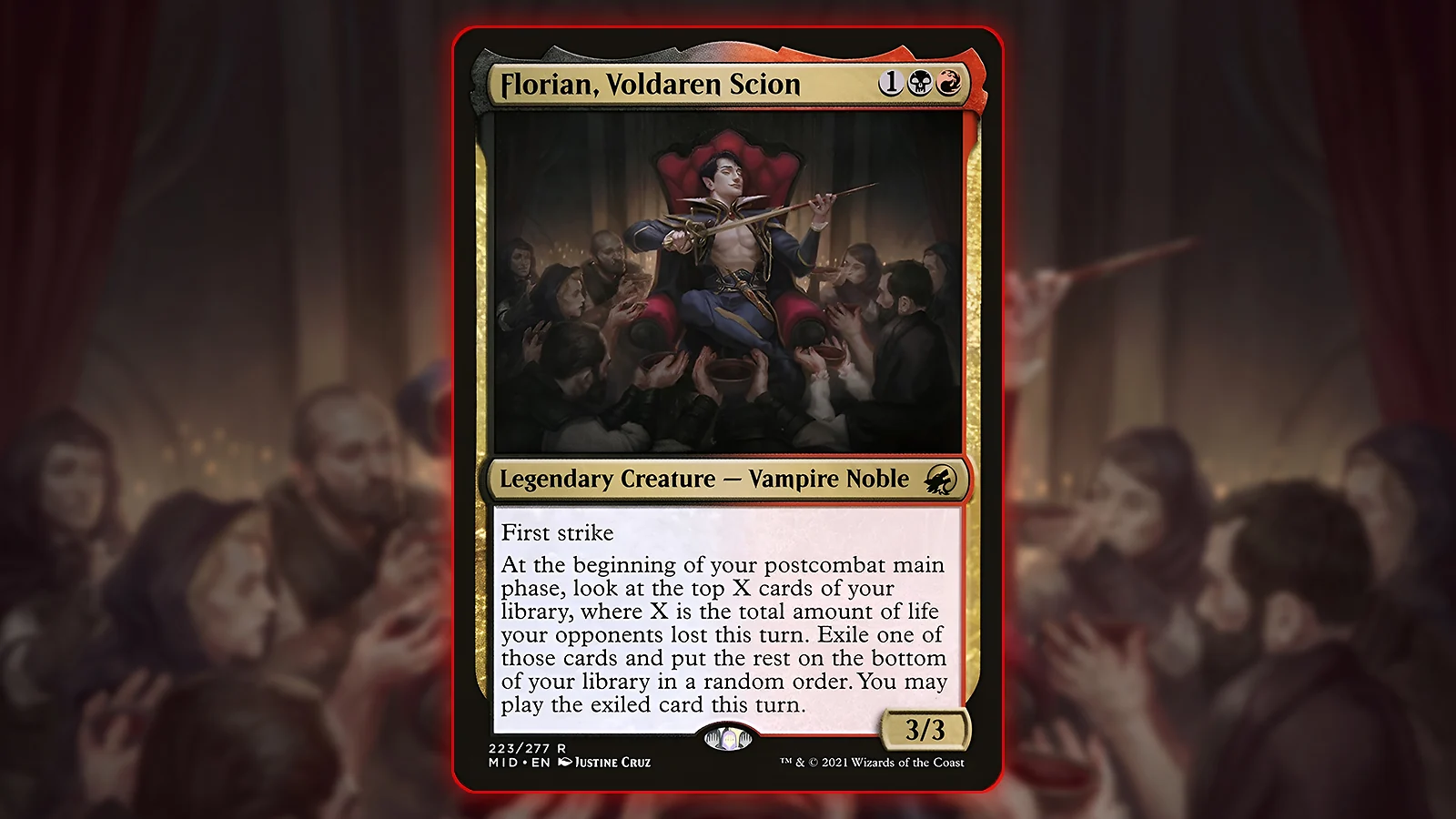 Vampire Commander MTG Card: Florian, Voldaren Scion