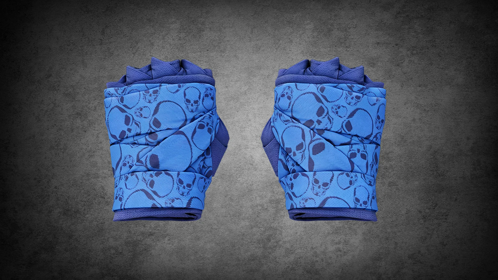 CS2 Handbandagen „Cobalt Skulls“ - bright fabric hand wraps with skulls