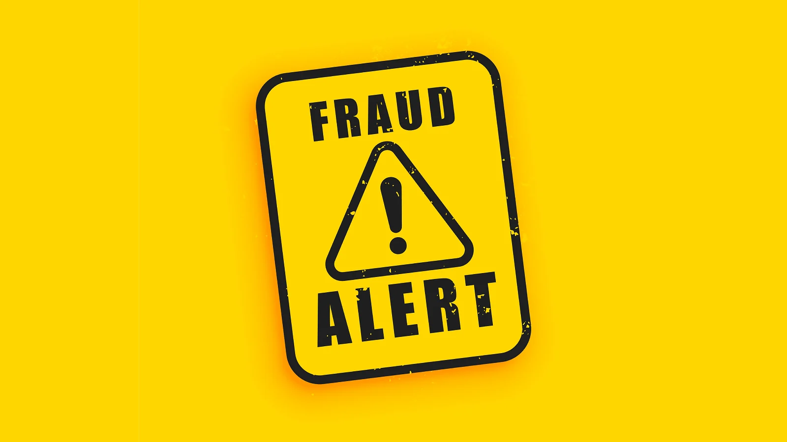 "Fraud alert" text