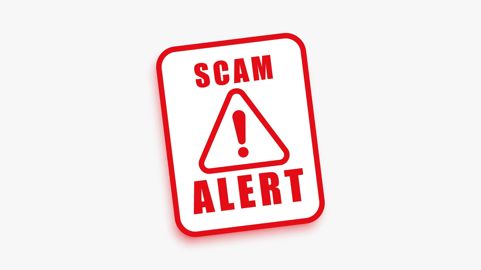 Online scam warning illustration
