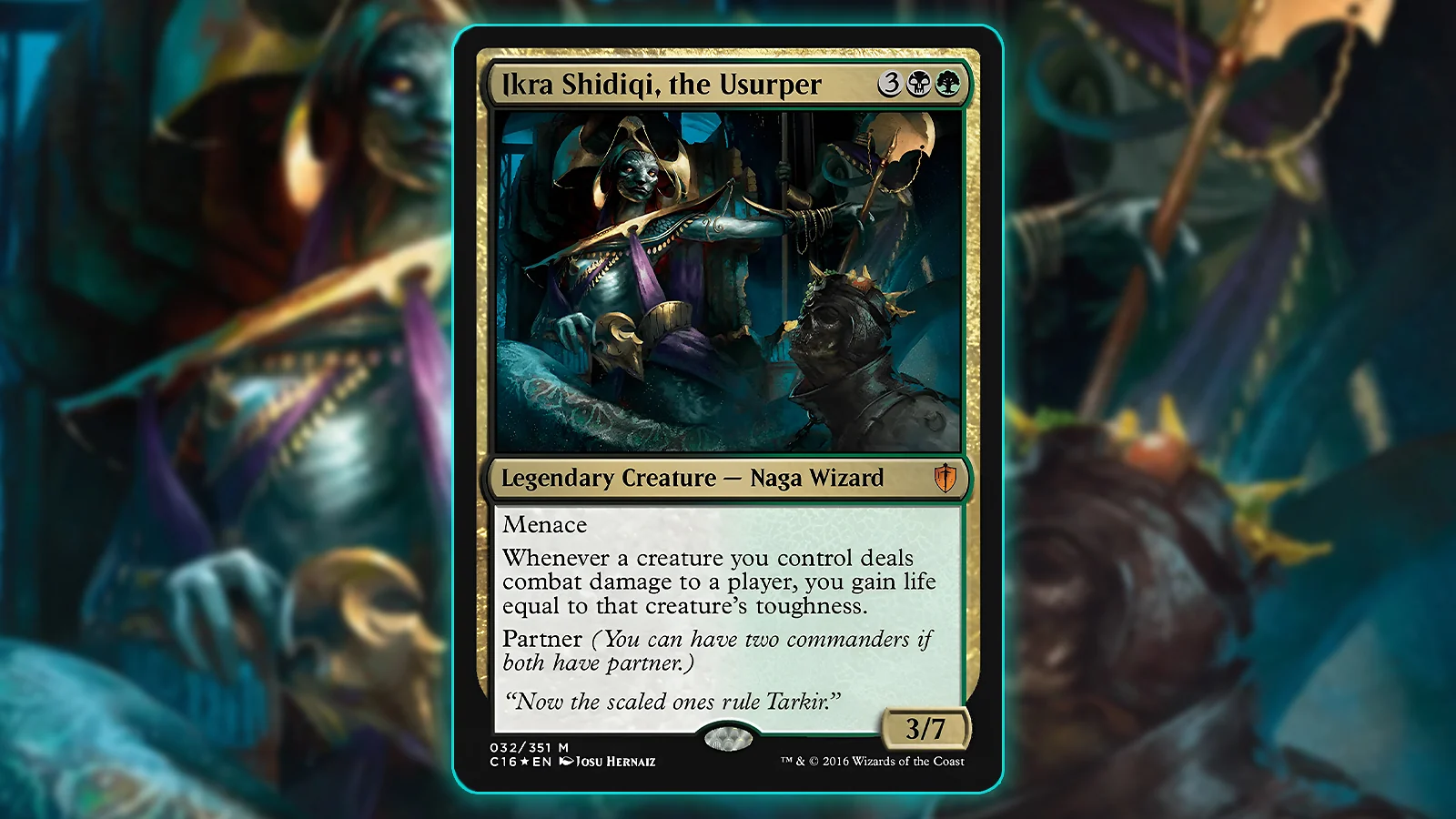 Partner Commander MTG Card: Ikra Shidiqi, the Usurper