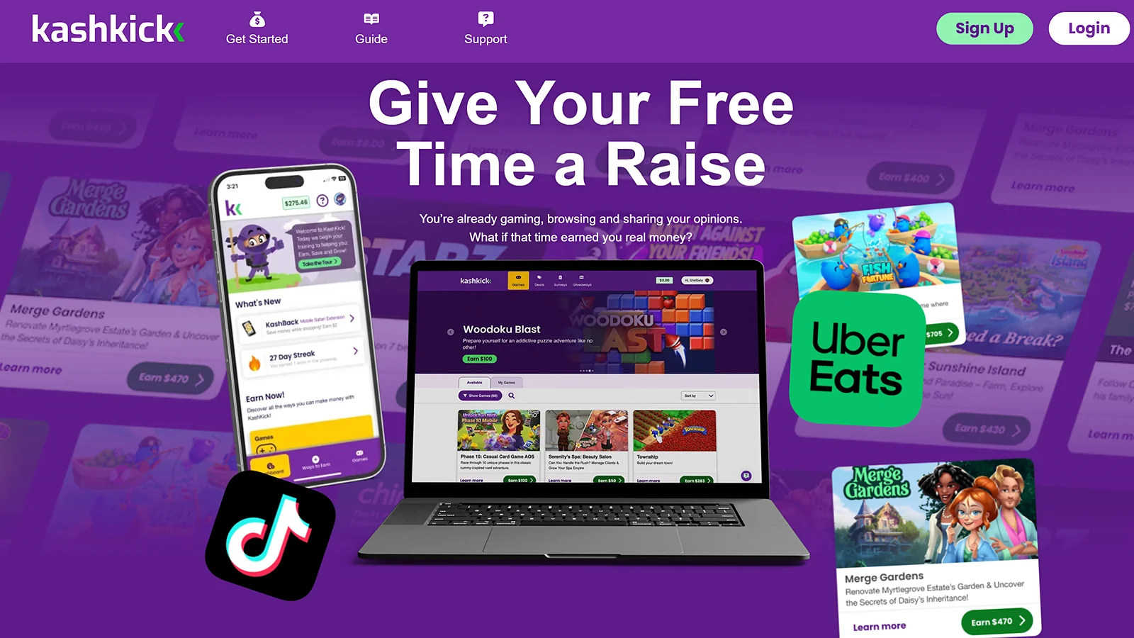 KashKick website page
