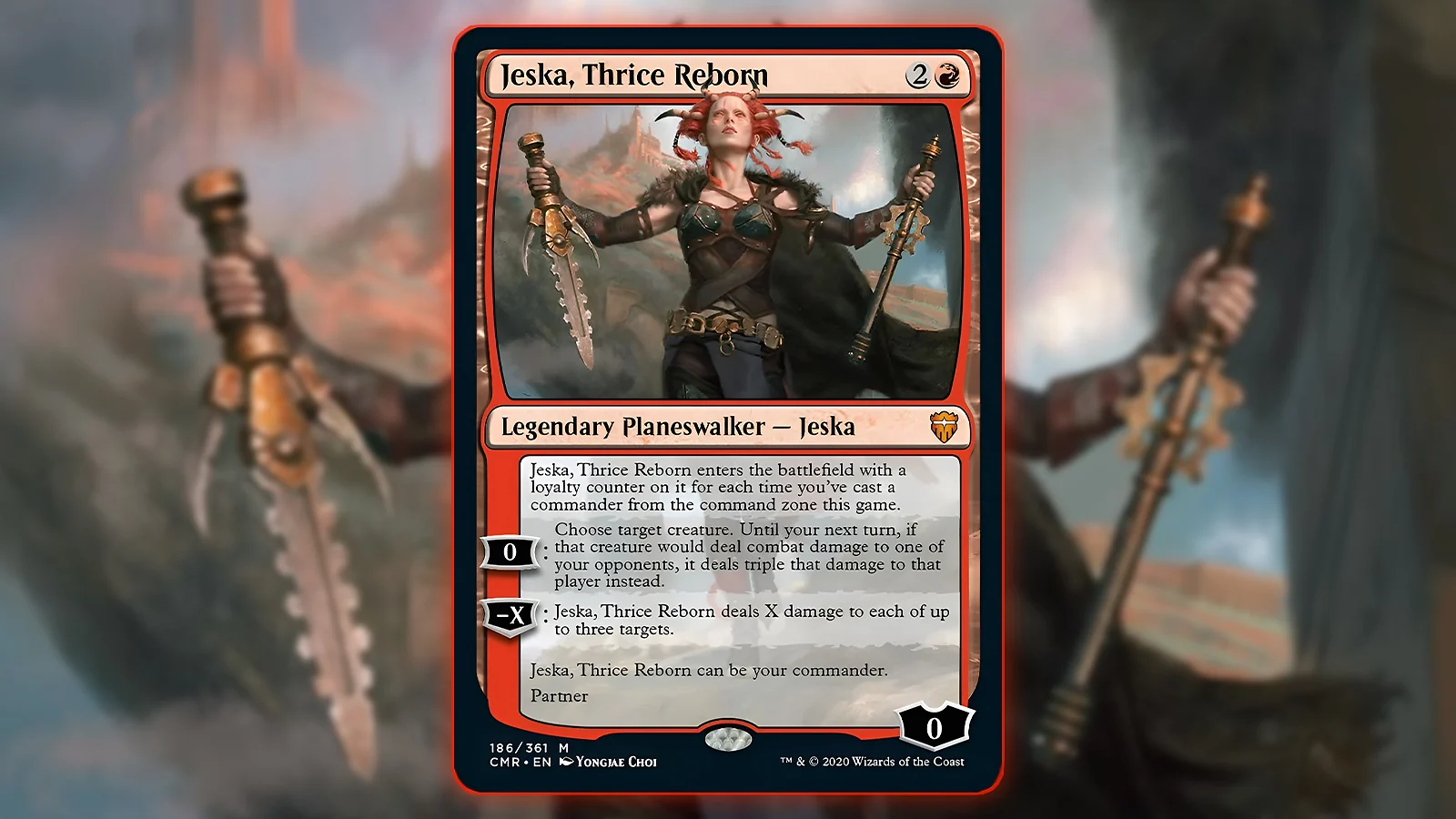 Partner Commander MTG Card: Jeska, Thrice Reborn