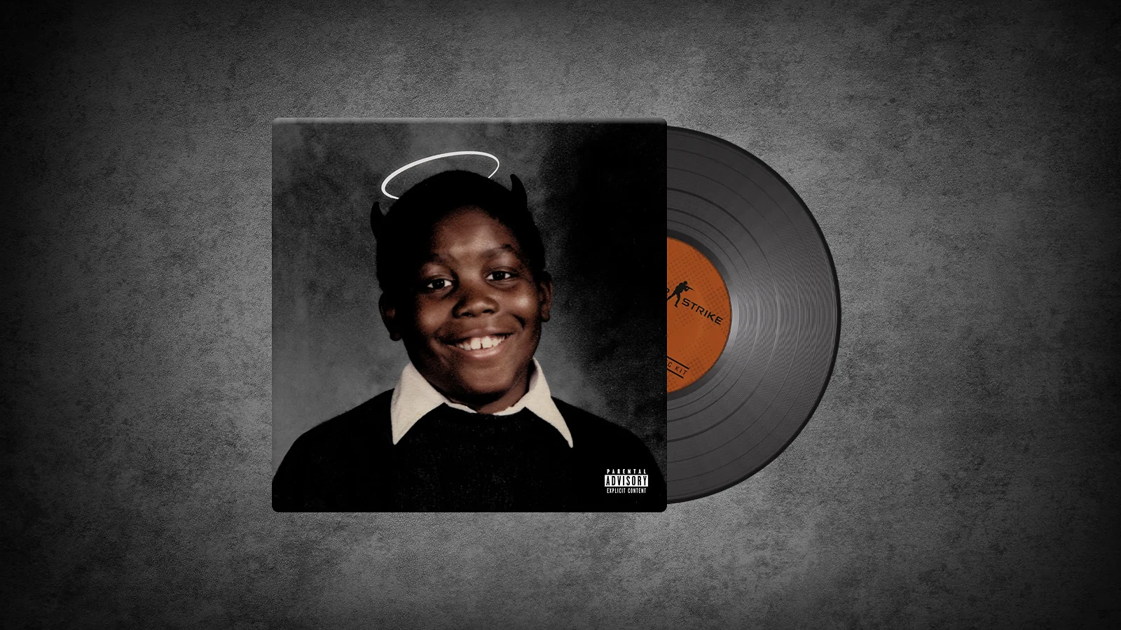 CS2 Music Kit: Killer Mike, MICHAEL - school portrait of a smiling child with a halo and horns