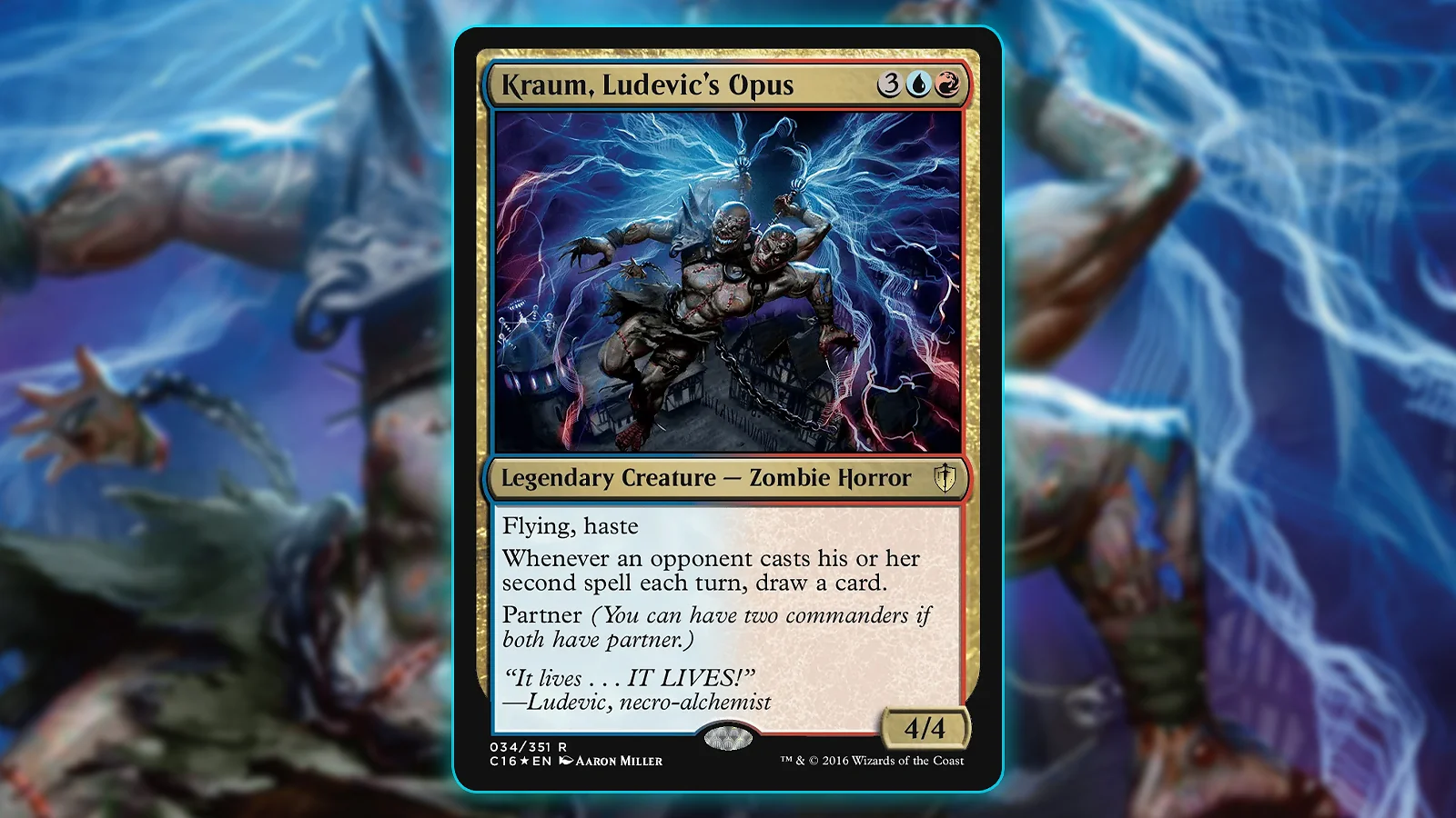 Partner Commander MTG Card: Kraum, Ludevic’s Opus