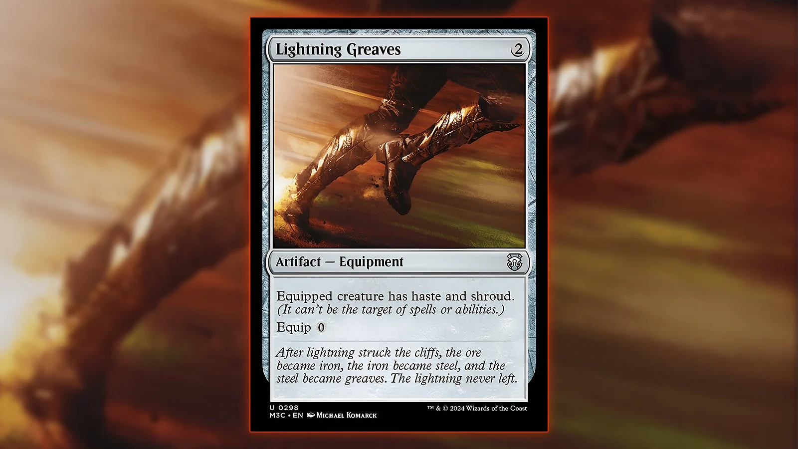 Magic: The Gathering colorless card - Lightning Greaves