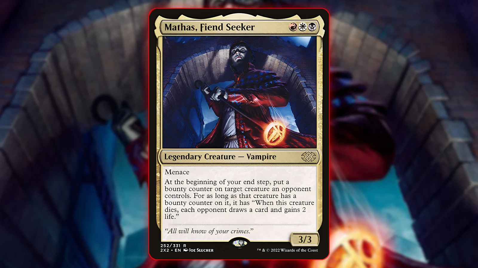 Vampire Commander MTG Card: Mathas, Fiend Seeker