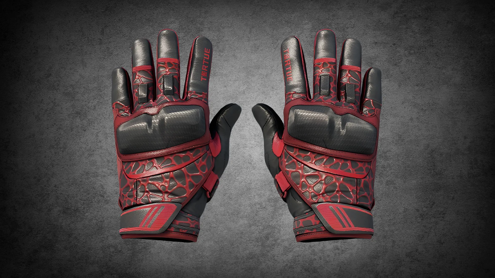 CS2 Moto Gloves Blood Pressure: gloves with a red organic, vein-like pattern