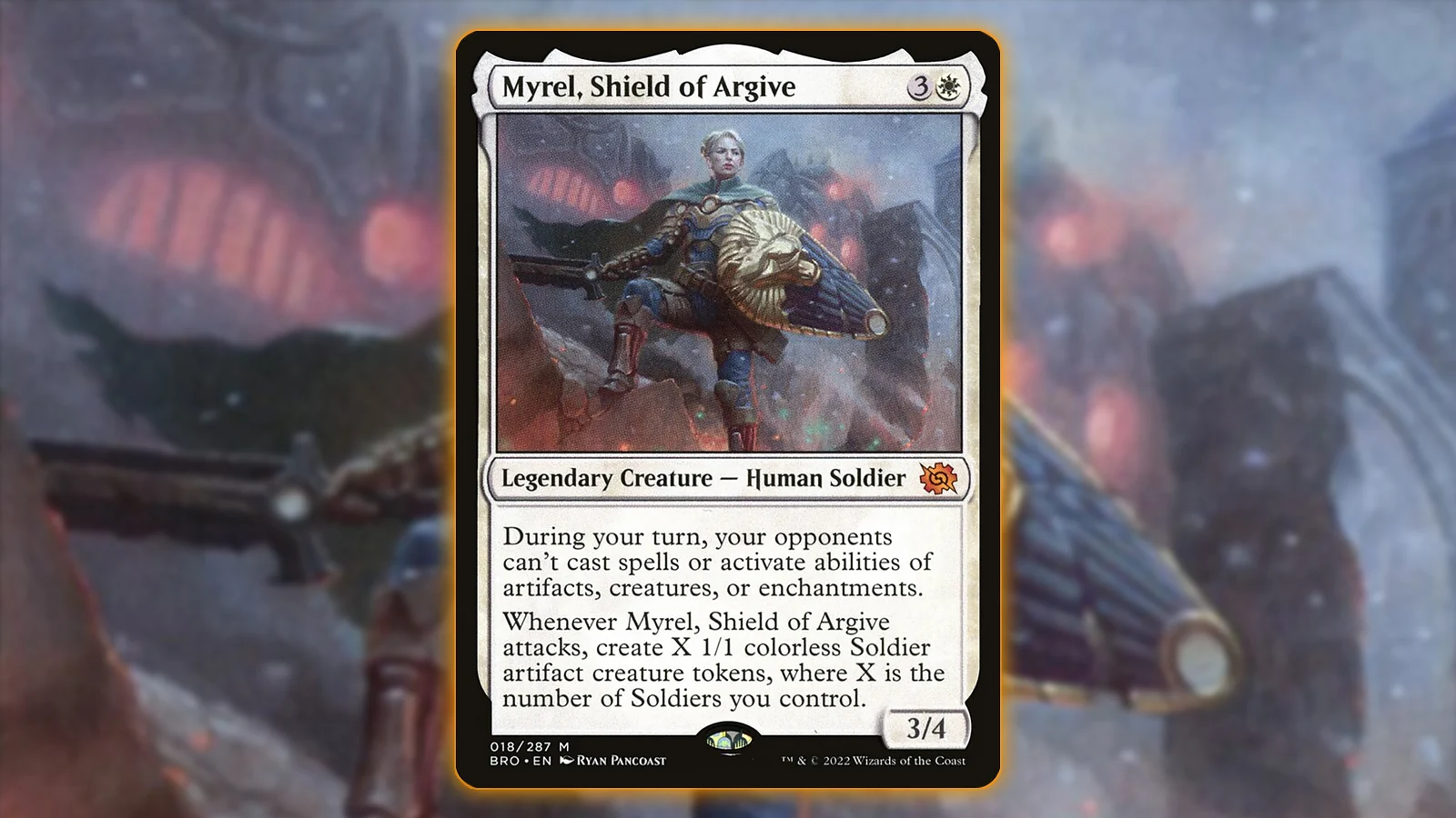 Token Commander MTG Card: Myrel, Shield of Argive