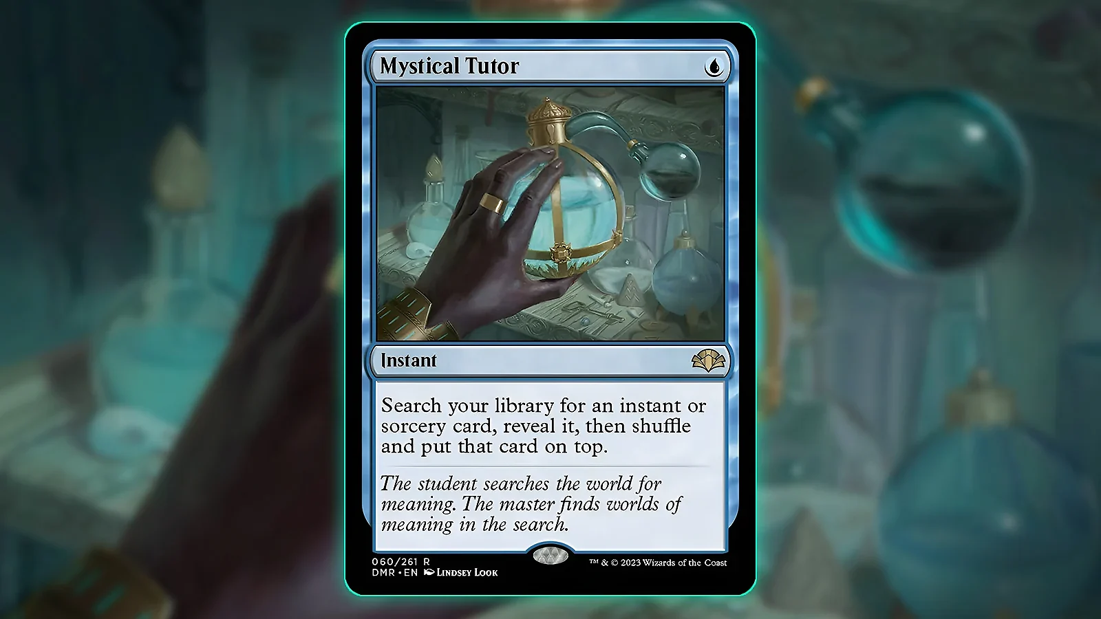 Blue Card in MTG - Mystical Tutor