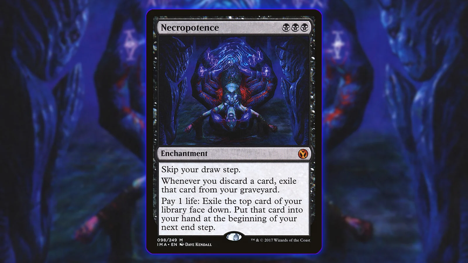 Enchantment Card in MTG - Necropotence
