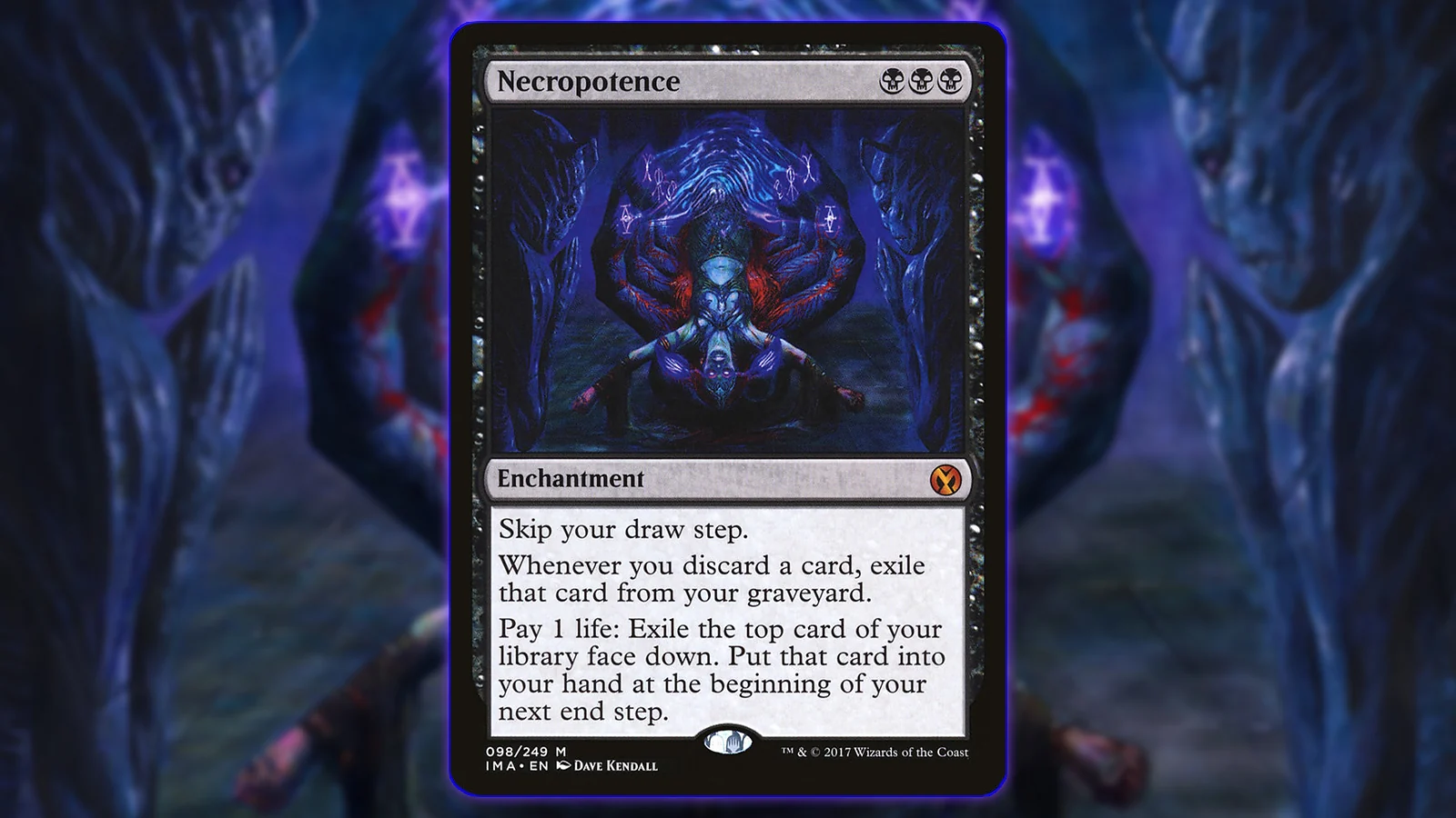 Mythic rare MTG card - Necropotence 