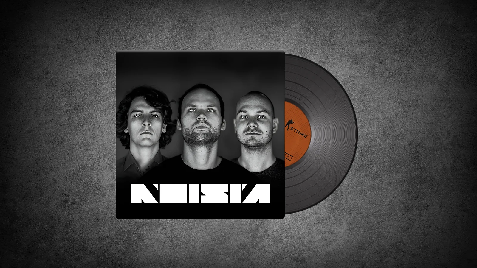 CS2 Music Kit: Noisia, Sharpened - black and white portrait of the three band