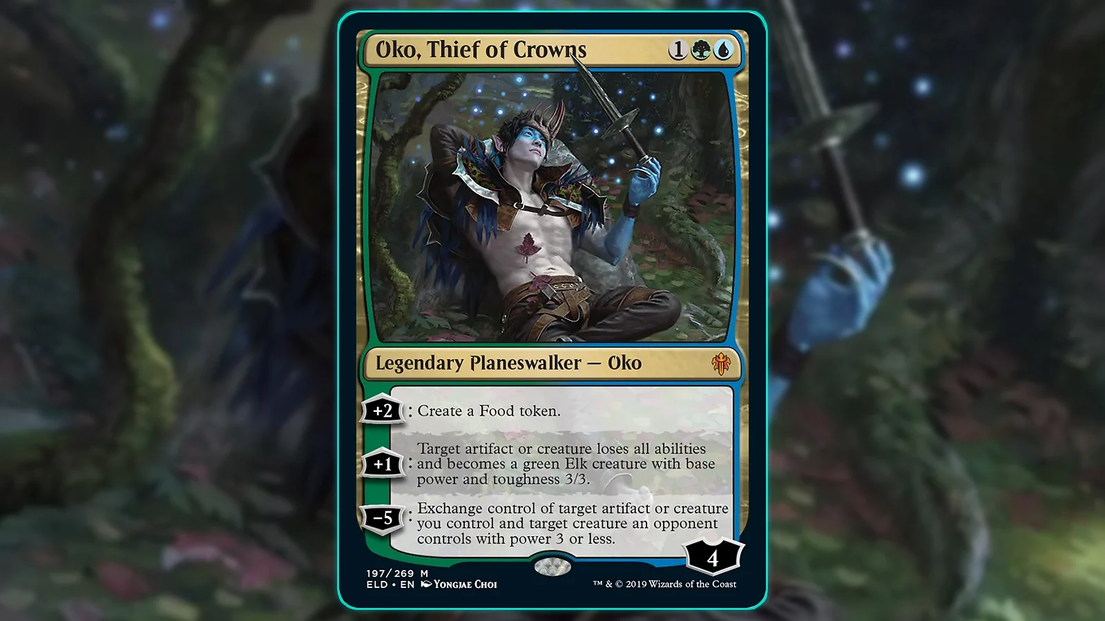 Mythic rare MTG card - Oko, Thief of Crowns