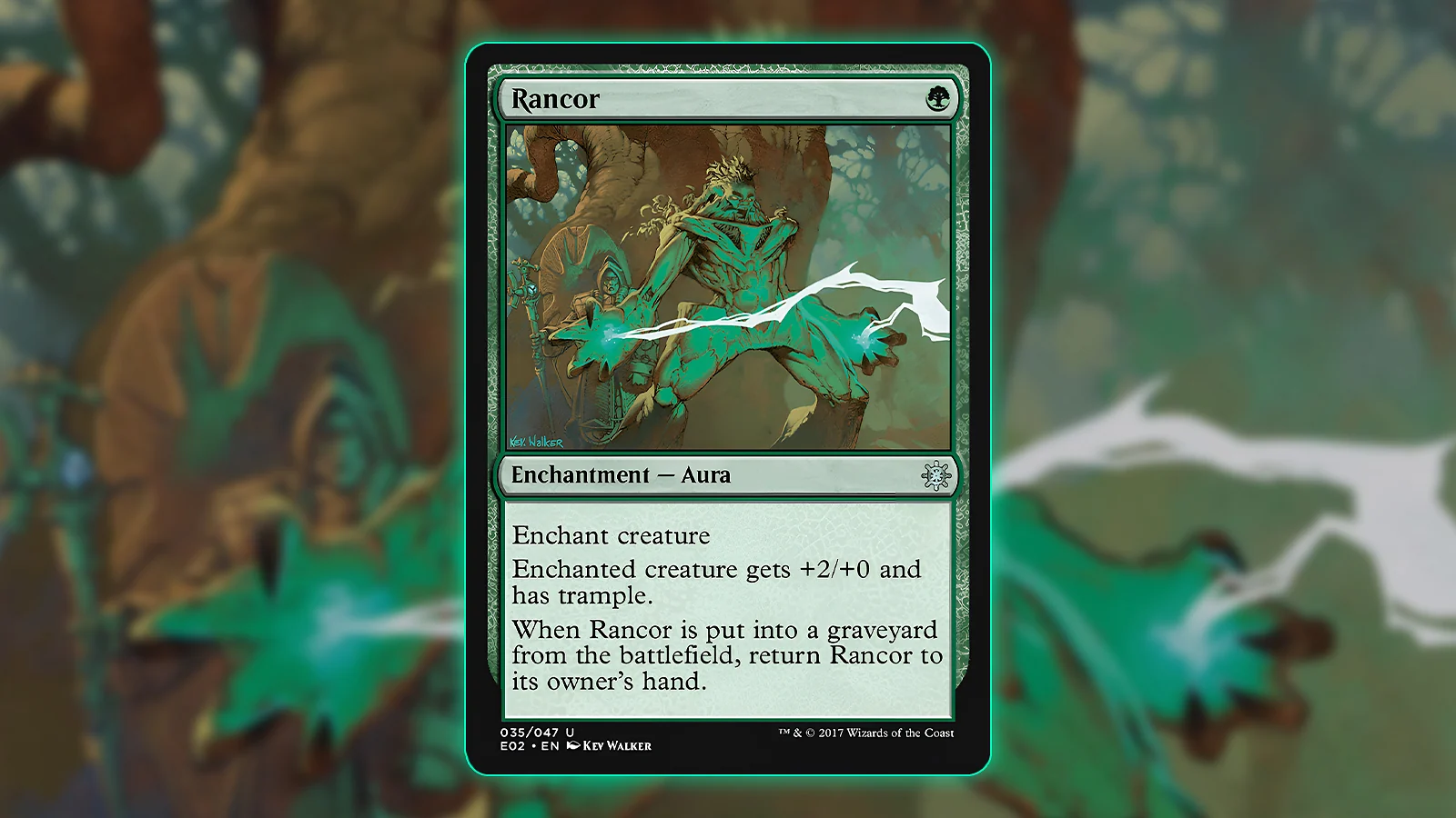 MTG Aura card - Rancor