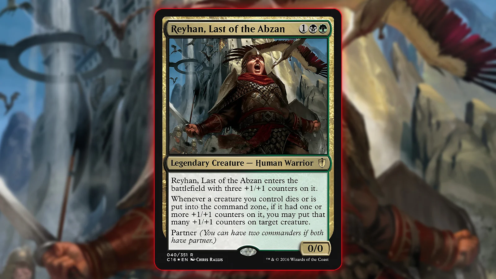 Partner Commander MTG Card: Reyhan, Last of the Abzan