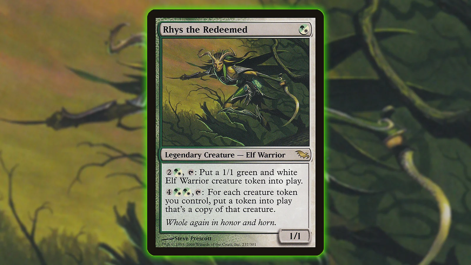 Token Commander MTG Card: Rhys the Redeemed