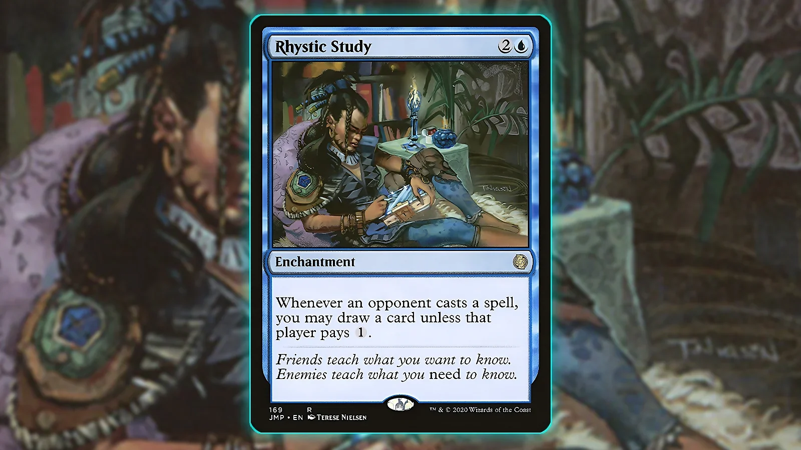 Blue Card in MTG - Rhystic Study