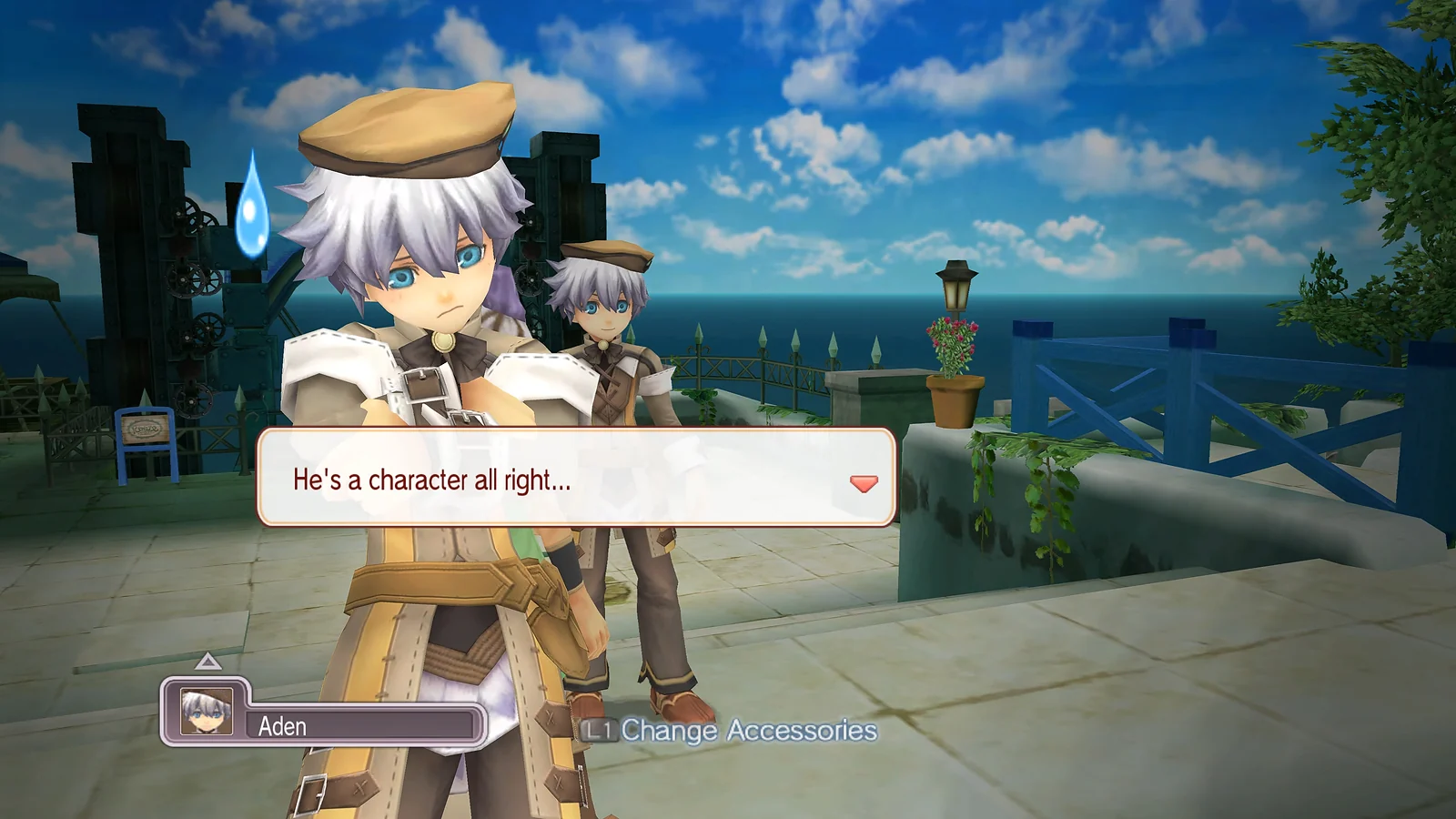 Aden speaking in Rune Factory: Tides of Destiny