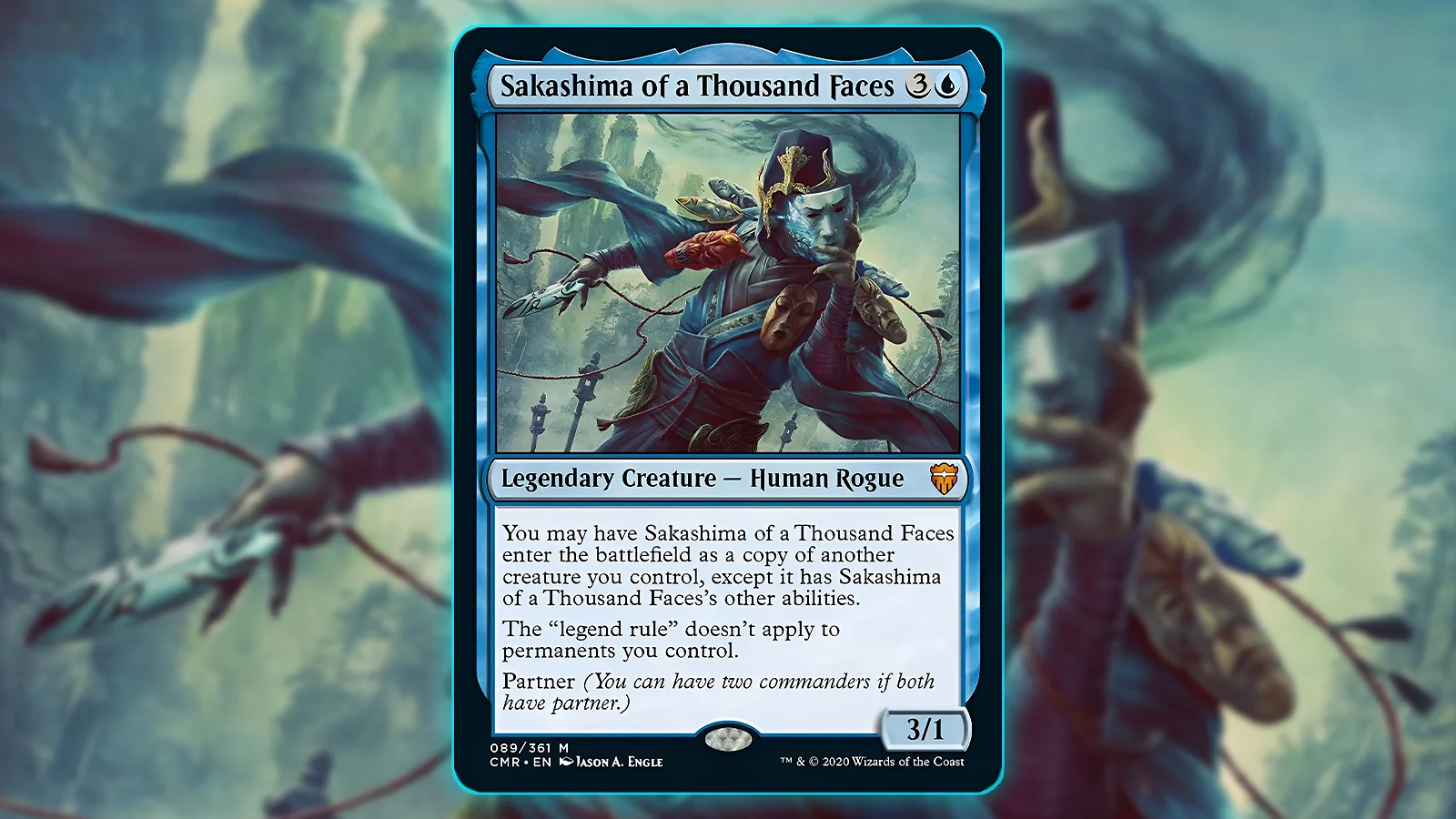 Partner Commander MTG Card: Sakashima of a Thousand Faces