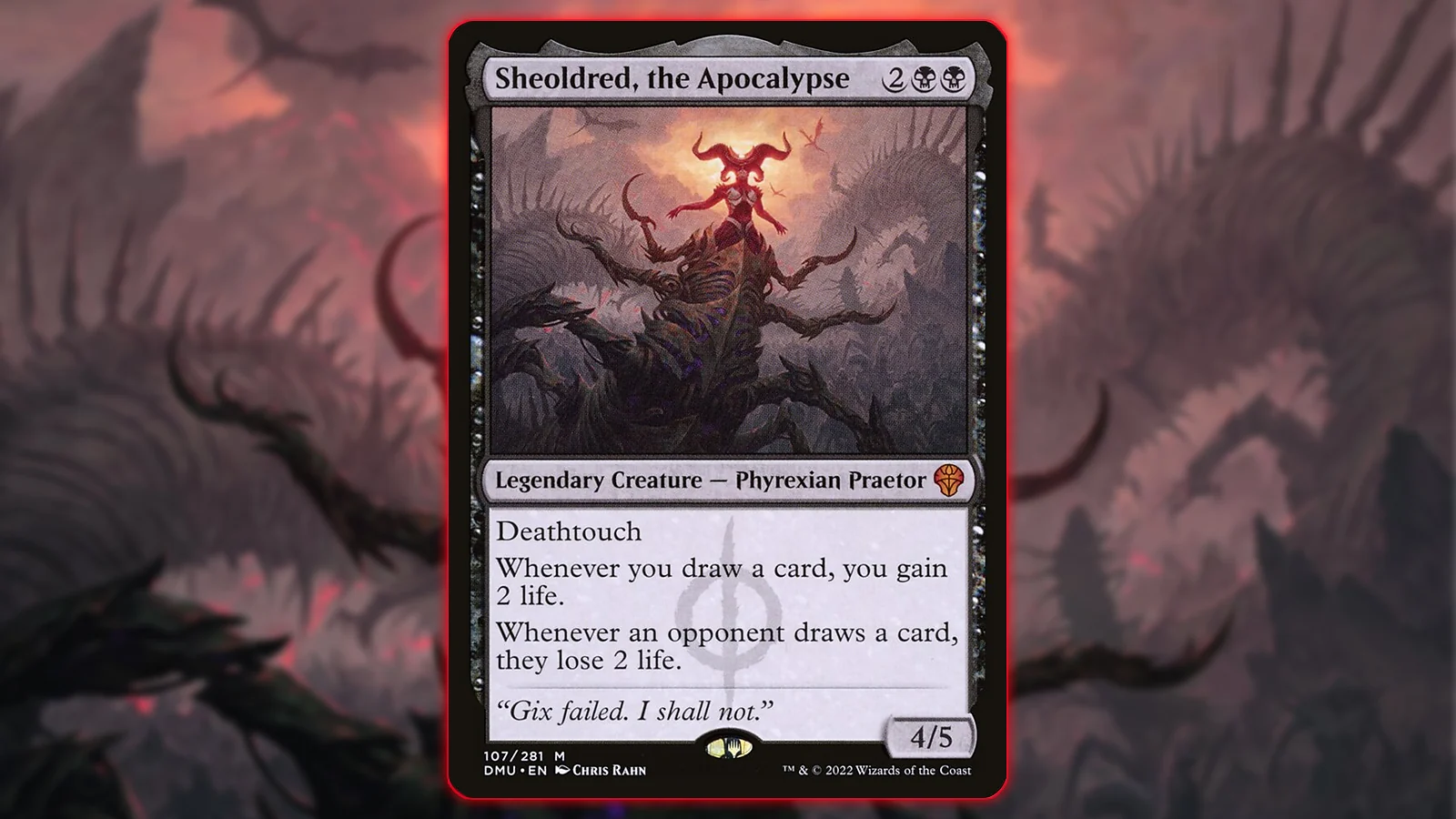 Mythic rare MTG card - Sheoldred, the Apocalypse