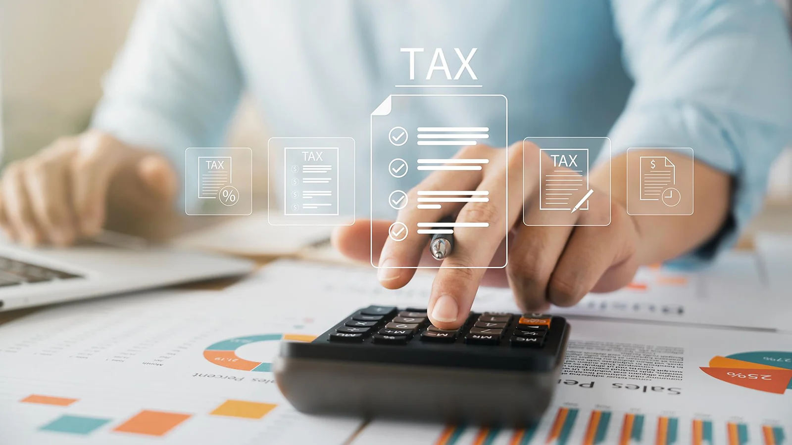Calculator and infographics