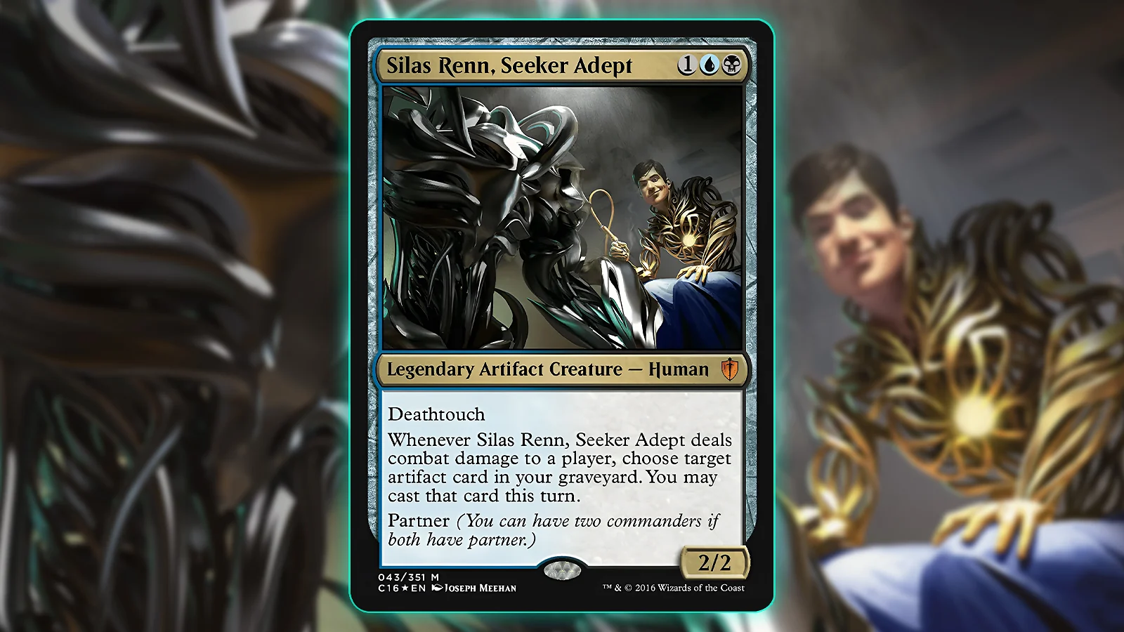 Partner Commander MTG Card: Silas Renn, Seeker Adept