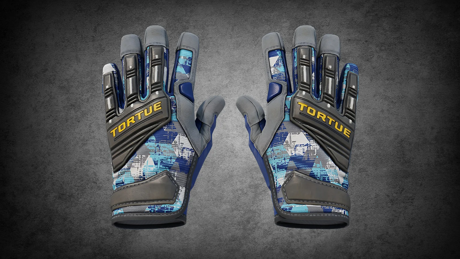 CS2 Specialist Gloves Mogul - gloves featuring a blue and white digital camo pattern