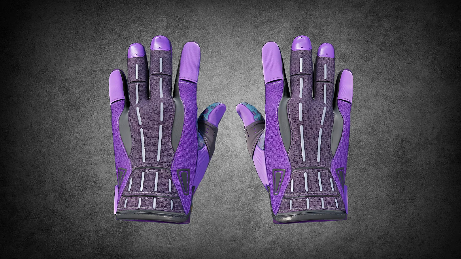 Sport Gloves Pandora's Box skin featuring a deep purple and black color scheme with mesh textures