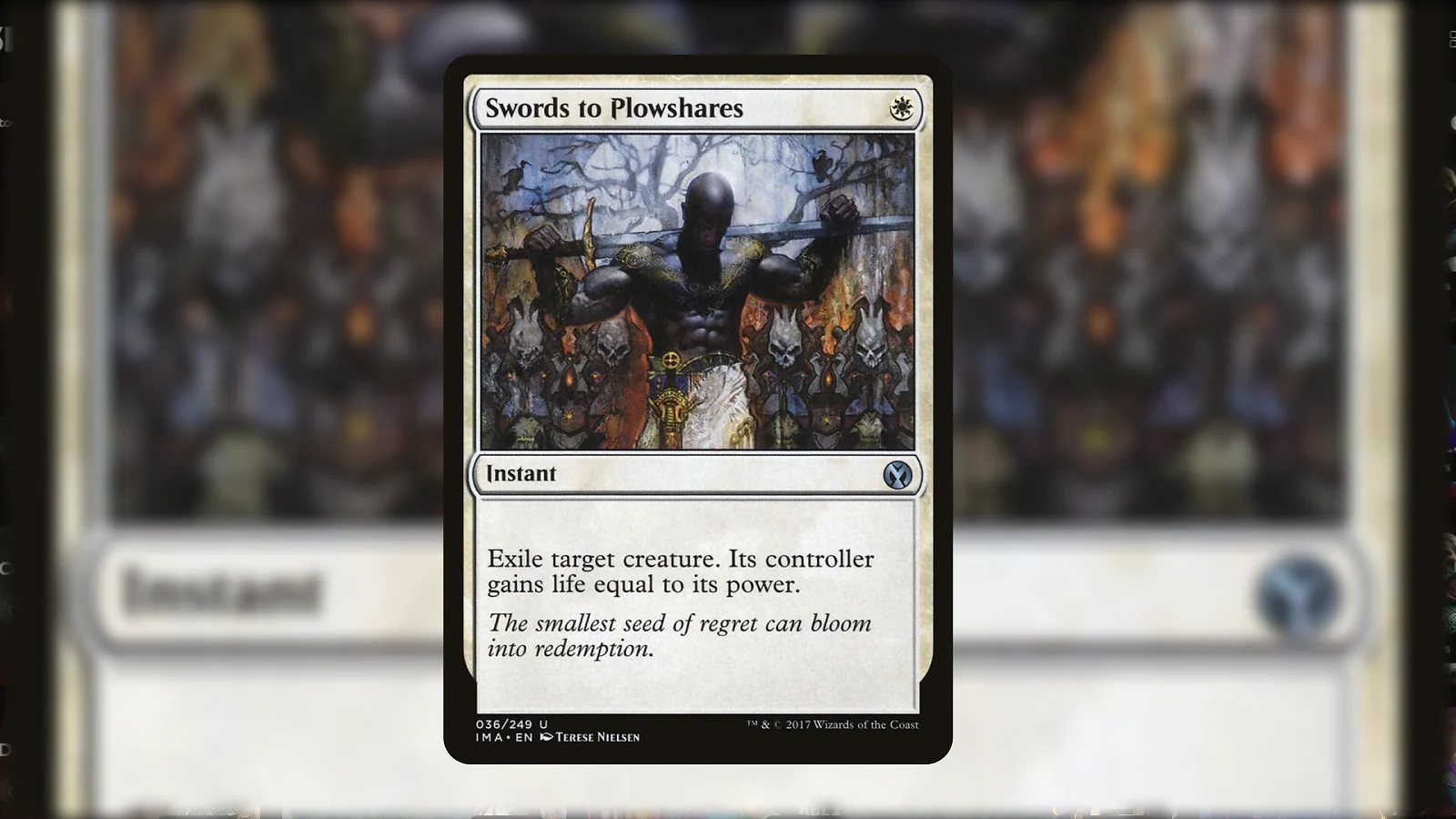 Swords to Plowshares - Best White Removal Spell Ever Printed