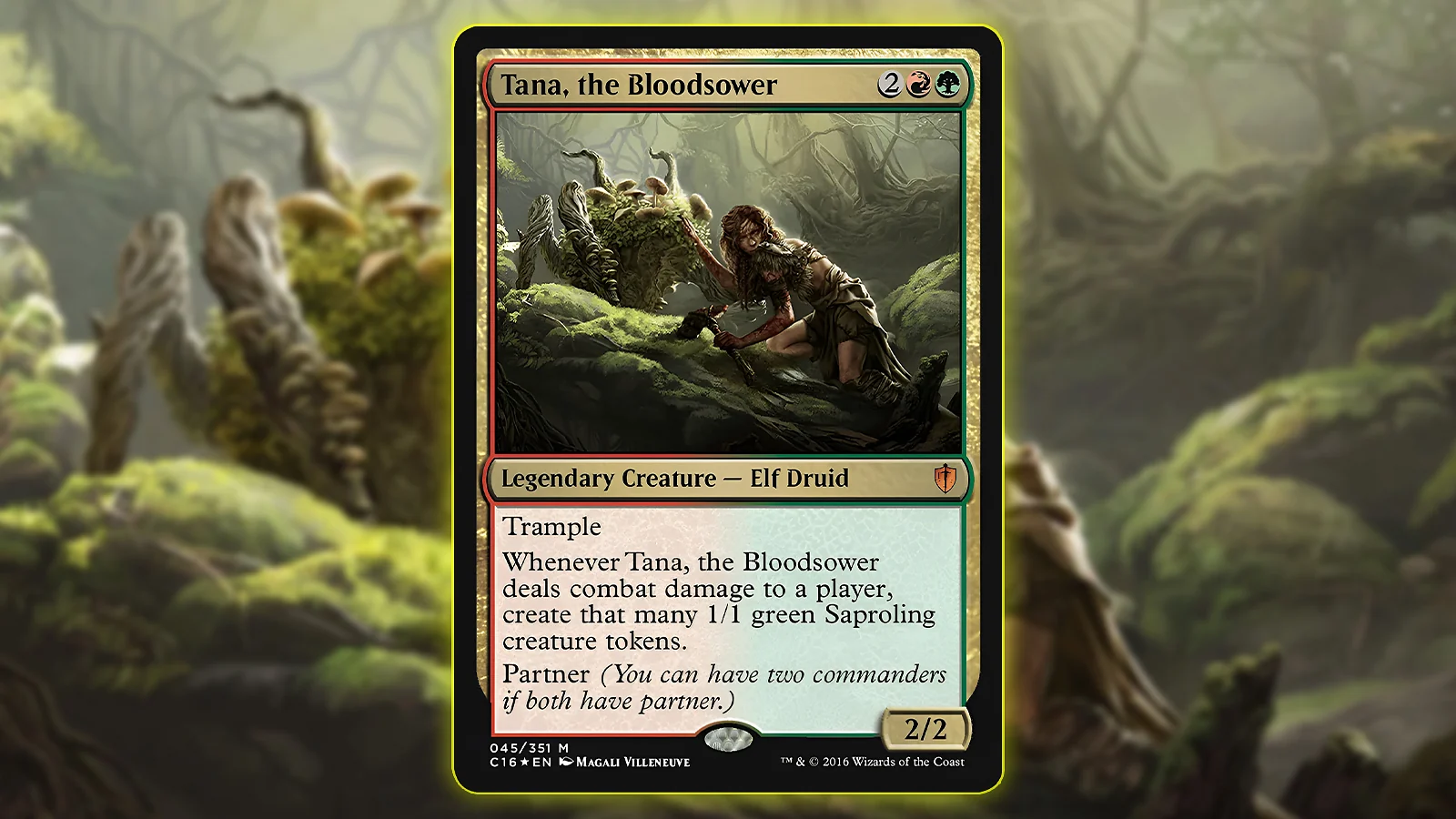 Partner Commander MTG Card: Tana, the Bloodsower