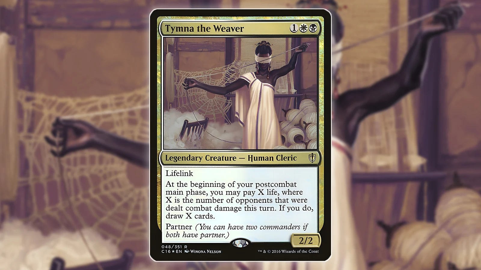 Partner Commander MTG Card: Tymna the Weaver