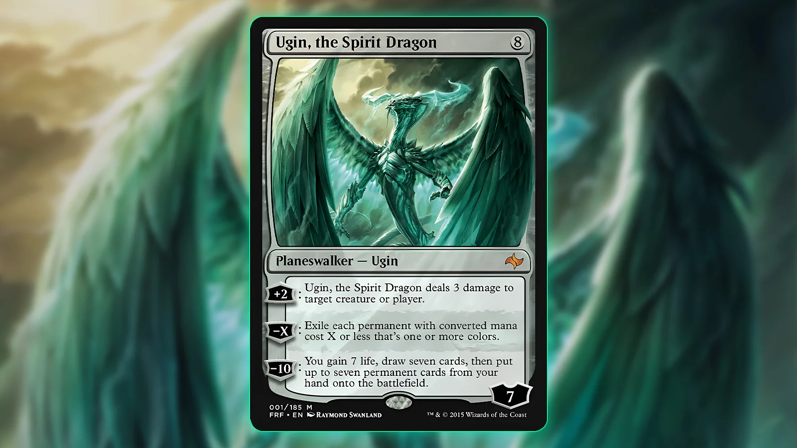 Magic: The Gathering colorless card - Ugin the Spirit Dragon