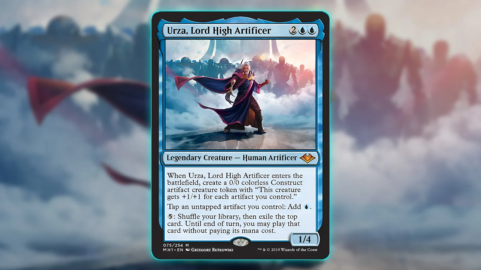 Mythic rare MTG card - Urza, Lord High Artificer