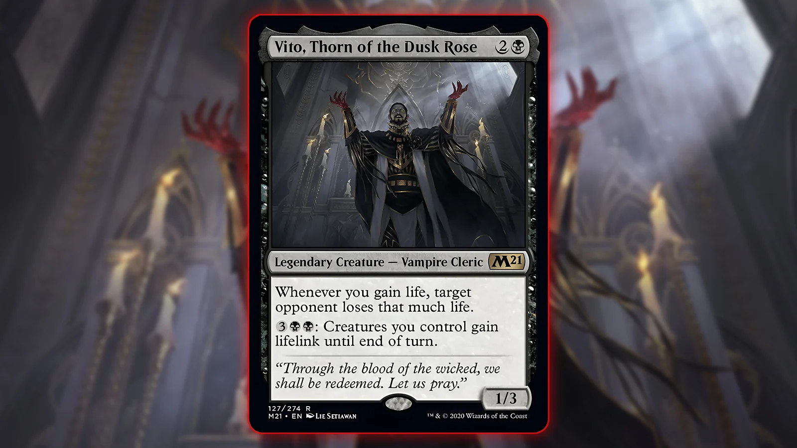 Vampire Commander MTG Card: Vito, Thorn of the Dusk Rose