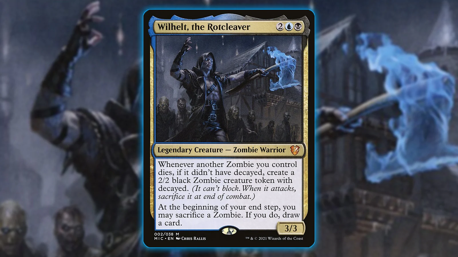 Token Commander MTG Card: Wilhelt, the Rotcleaver