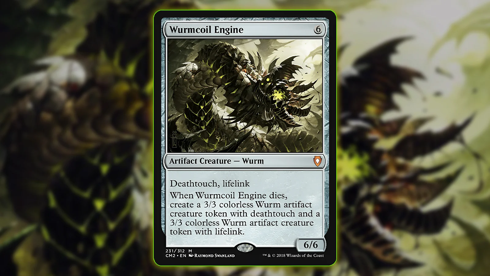 Magic: The Gathering colorless card - Wurmcoil Engine