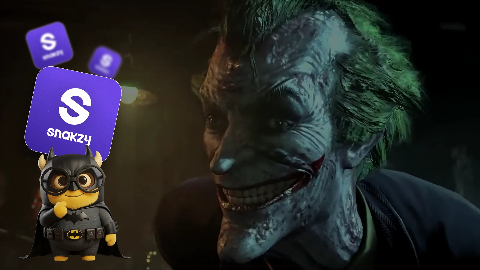 Smiling Joker, snakzy mascot and logo