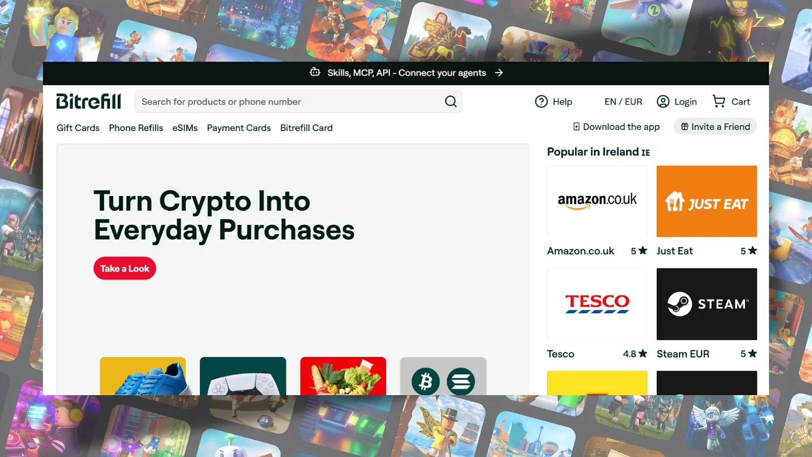 Bitrefill - Best for Anonymous Crypto Purchases