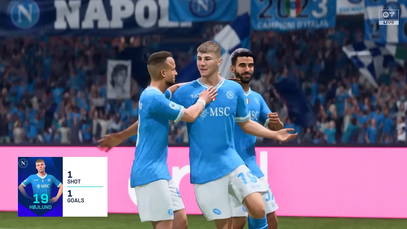 Three football players 