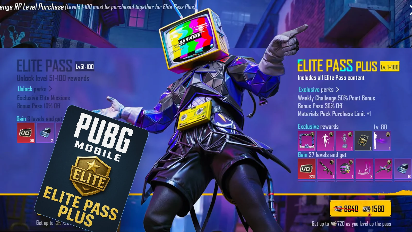 Elite Pass Plus PUBG Mobile