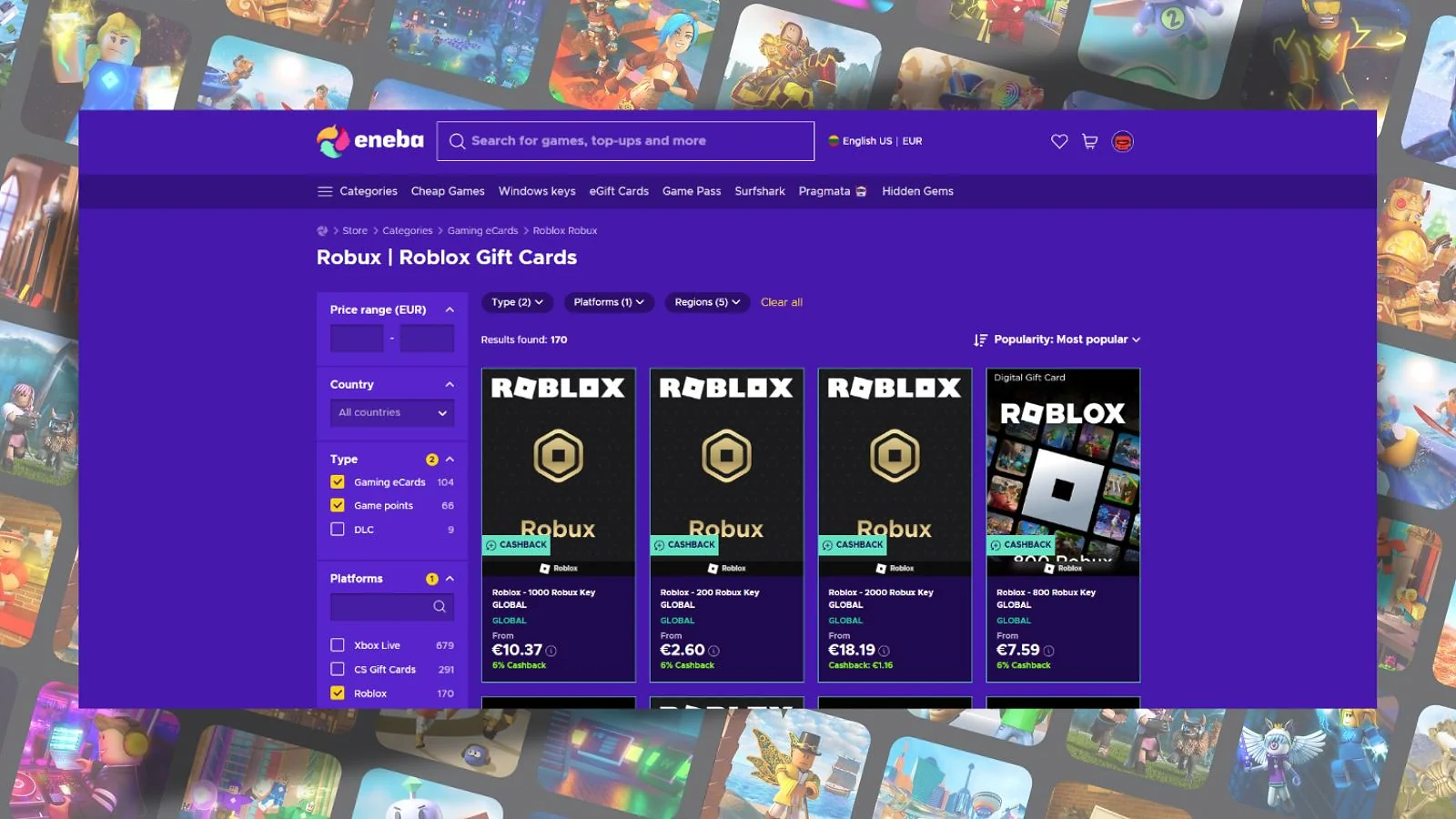 Eneba - Best Overall Site for Buying Robux